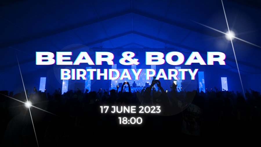 BEAR & BOAR BIRTHDAY PARTY! - В Висагинасе