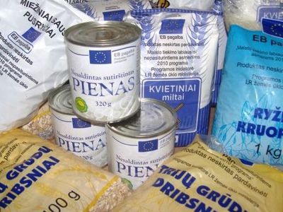 Продолжается раздача продуктов малоимущим                                 - В Висагинасе