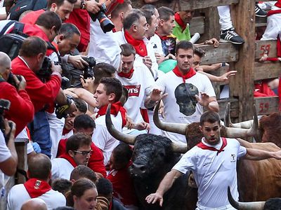 Per šių metų bulių bėgimus Pamplonoje nukentėjo iš viso 31 žmogus - Pasaulyje