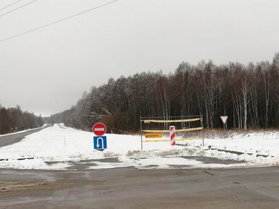 На этой неделе снят блокпост на дороге ИАЭС - Висагинас - В Висагинасе