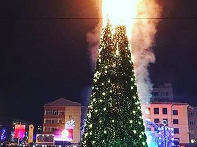 Власти Южно-Сахалинска установят новую новогоднюю елку взамен сгоревшей - В Мире