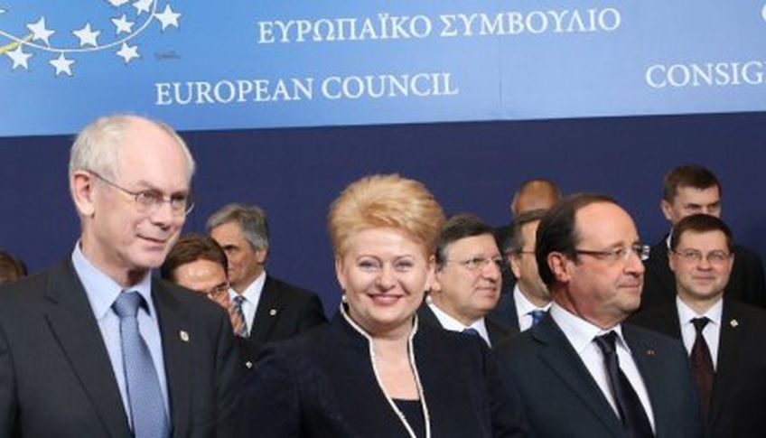 Грибаускайте на саммите глав ЕС отстаивает дотации Литве


