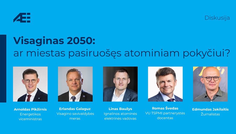 Дискуссия – «Висагинас 2050: готов ли город к атомным переменам?» - В Висагинасе