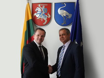 Висагинас посетил посол Израиля - В Висагинасе