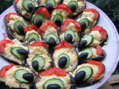  Праздничный стол: закуска из баклажанов «Павлиний хвост» - Хобби, отдых и развлечения