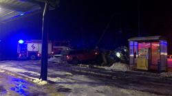 Пьяный водитель протаранил газовые баллоны у заправки в Висагинасе (добавлено видео)