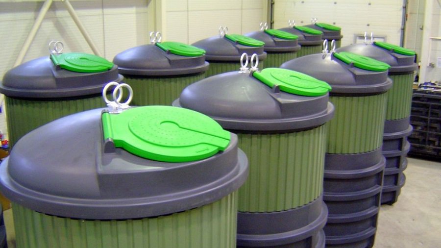 Начинается установка полуподземных контейнеров - В Висагинасе