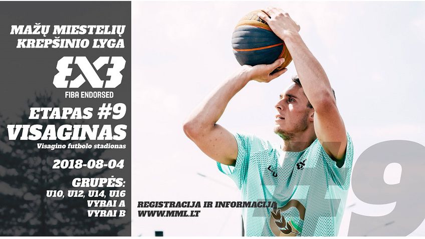 9-ый этап баскетбольной лиги малых городов Литвы в Висагинасе!