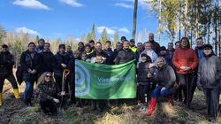 Волонтеры предприятия «Visagino linja» высадили более 10 тысяч деревьев