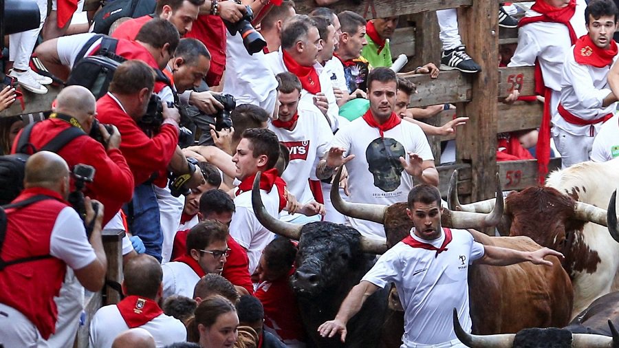 Per šių metų bulių bėgimus Pamplonoje nukentėjo iš viso 31 žmogus - Pasaulyje