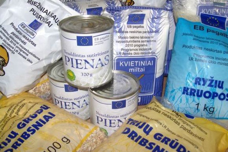 Продолжается раздача продуктов малоимущим                                 - В Висагинасе