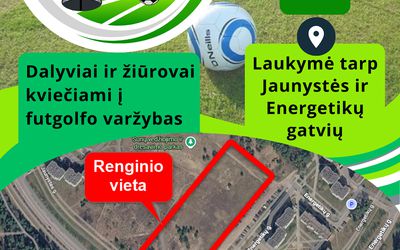 Futgolfo varžybos Visagine sugrįžta: Kviečiame registruotis! - Kultūros ir sporto renginiai