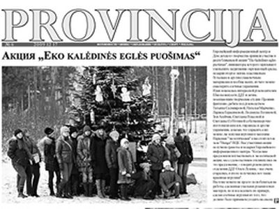 Вышел 6-й номер газеты «PROVINCIJA»
 - В Висагинасе