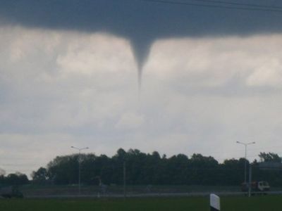 В Литве зафиксирован вихрь  - Литва и страны Балтии