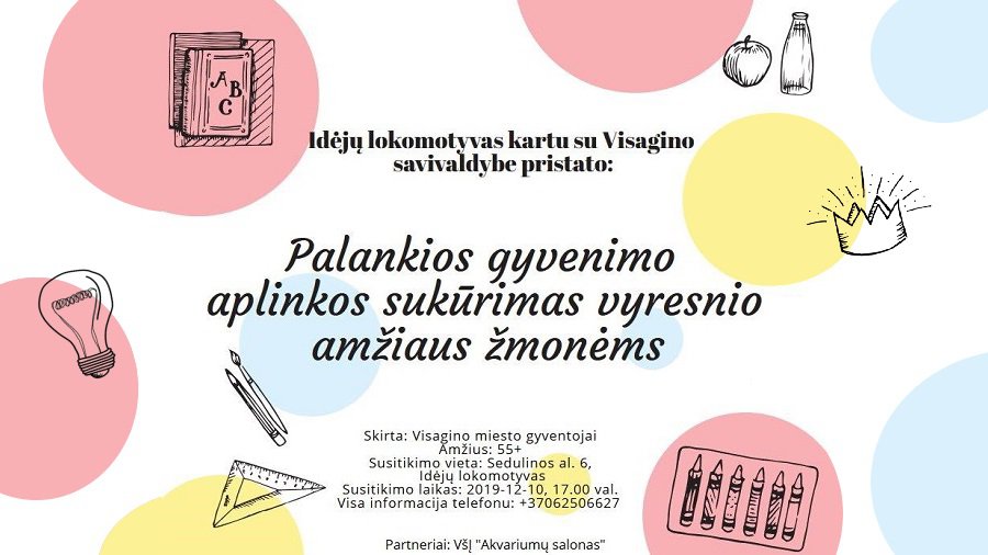 Новый проект для людей старшего поколения - В Висагинасе