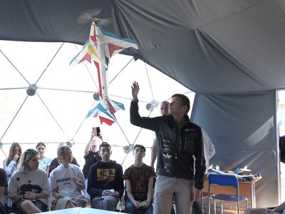 В Висагинской школе Žiburio состоялось открытие геокупола для занятий на открытом воздухе (видео) - Новости регионов