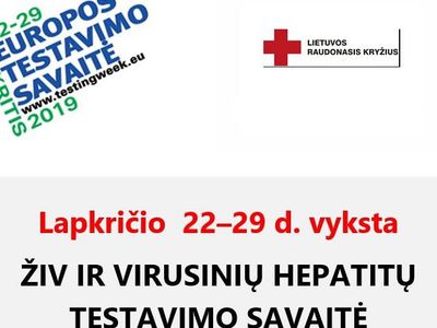 Неделя тестирования на ВИЧ-инфекцию и гепатиты - В Висагинасе