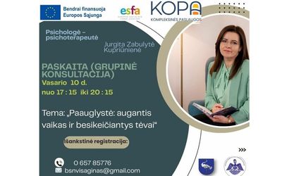 Подросток бунтует и отдаляется? В Висагинасе пройдет лекция для родителей - В Висагинасе