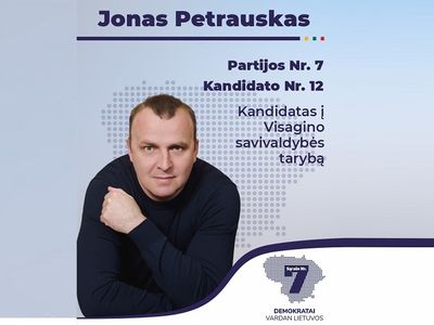 Кандидат демократов – Йонас Петраускас - Выборы 2023