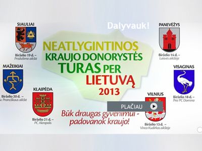 14 июня — всемирный день донора крови - В Висагинасе