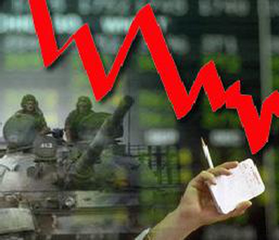Война на Кавказе обрушила фондовые рынки - В Мире