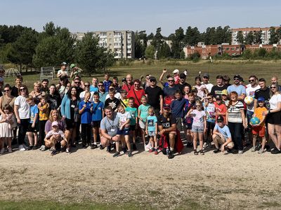 Футгольф в Висагинасе собрал более ста человек - В Висагинасе