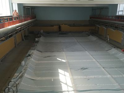 Ремонт бассейна подходит к концу - В Висагинасе