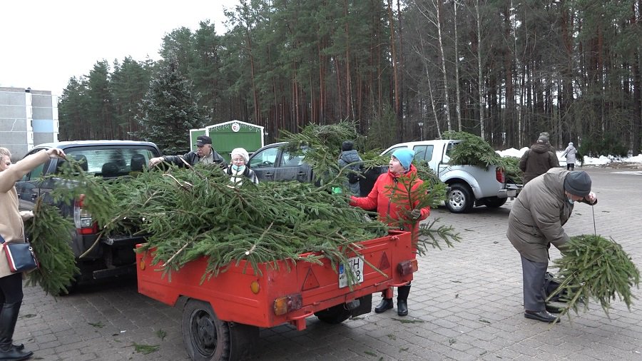 К Рождеству – подарки лесничих (видео) - В Висагинасе