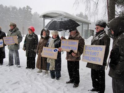  
Акция прекращается
 - В Висагинасе