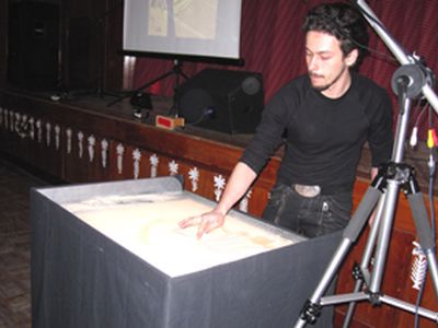 Волшебство песочной анимации - В Висагинасе