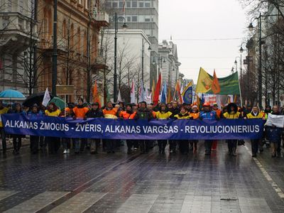 Профсоюзы Литвы: Голодающий нищий способен на революцию (фоторепортаж)                                                                 - Литва и страны Балтии