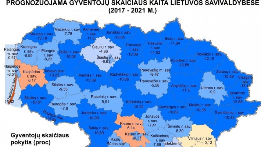 Исчезающая Литва: составлена карта - что будет через 5 лет - Литва и страны Балтии