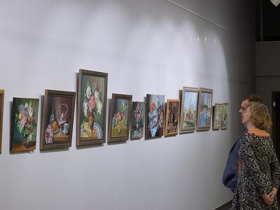 Открыта осенняя выставка художественного клуба «Квадрат» (фотогалерея) - В Висагинасе