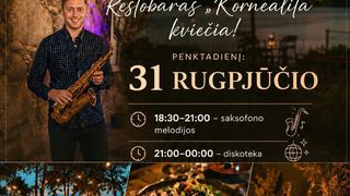 Kviečiame praleisti vasaros vakarą gyvos muzikos skambesyje ant Visagino ežero kranto!
