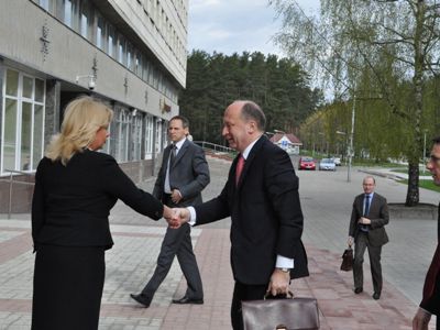 Андрюс Кубилюс посетил Висагинас                                                                                                                       - В Висагинасе