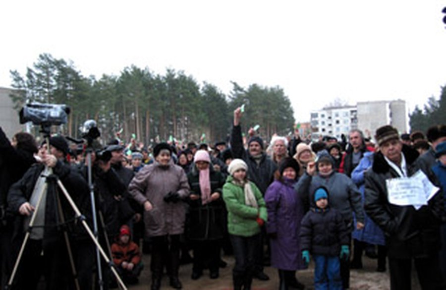 Резолюции митинга направлены  по адресам - В Висагинасе