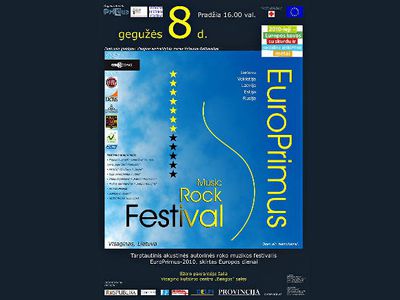 8 мая Висагинасе — Международный фестиваль акустической авторской рок-музыки EuroPrimus-2010 - В Висагинасе