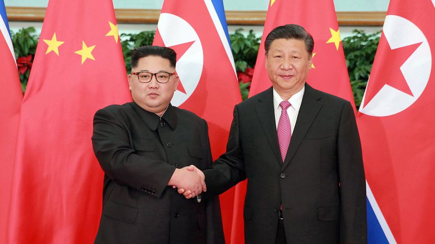 Kinijos prezidentas atvyko valstybinio vizito į Šiaurės Korėją