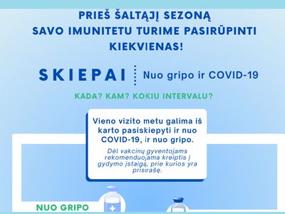 Подготовка к сезону простуд началась. Достаточно ли в Висагинасе вакцин от гриппа и COVID-19? - В Висагинасе
