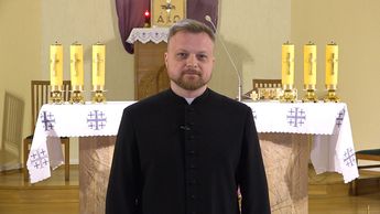Kunigas Raimundas Jurolaitis sveikina Visaginiečius su artėjančiom Šv. Velykom (video)