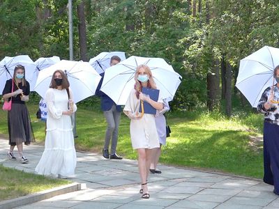 Последний звонок в школе «Žiburio» (видео) - В Висагинасе