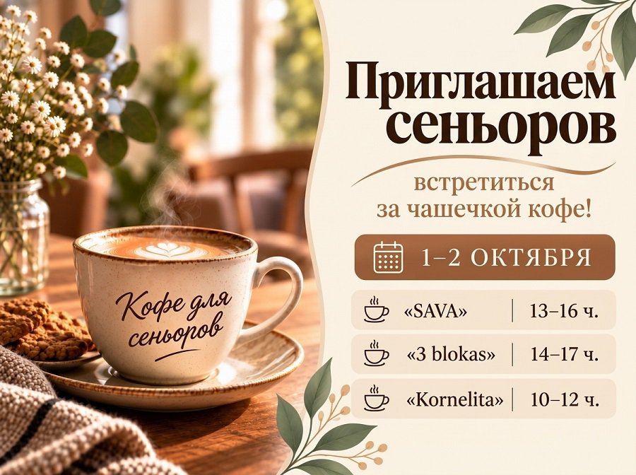 Приглашаем пожилых людей встретиться за чашечкой кофе! - Хобби, отдых и развлечения