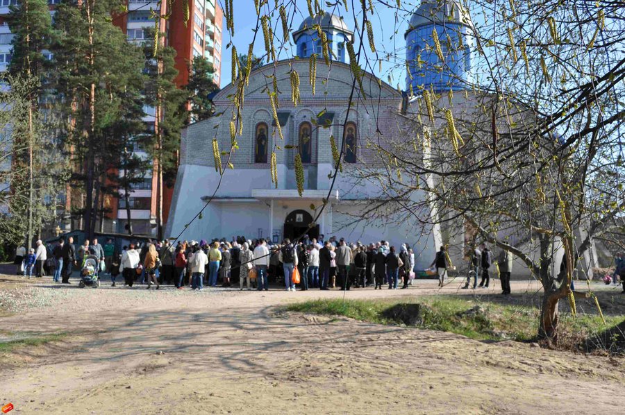 Освящение Пасхальной снеди - В Висагинасе