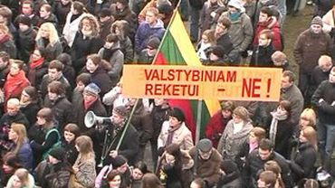 Литовские студенты против реформы высшего образования 