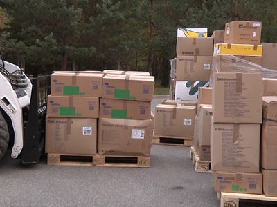 В больницу доставлен гуманитарный груз из Германии - В Висагинасе