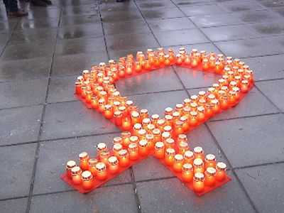 «Марш свечей» в знак солидарности - В Висагинасе