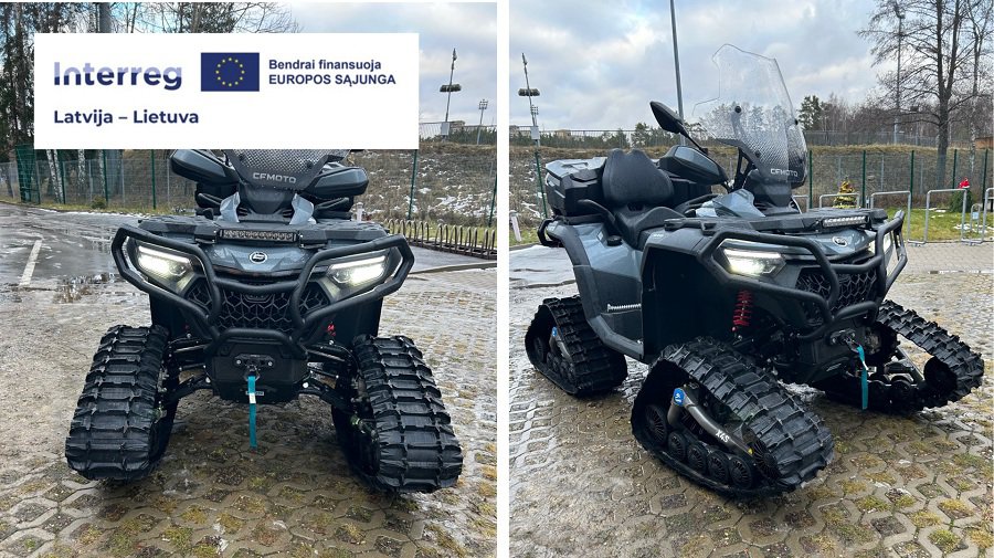 Висагинское самоуправление купило квадроцикл с гусеницами для подготовки лыжных трасс - Новости регионов