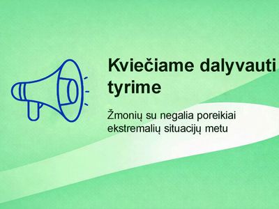 Социологический опрос: Потребности людей с инвалидностью в экстремальных ситуациях - Висагинас и висагинцы