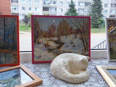 «Созвучье красок плавя на холсте…» (фотогалерея) - В Висагинасе