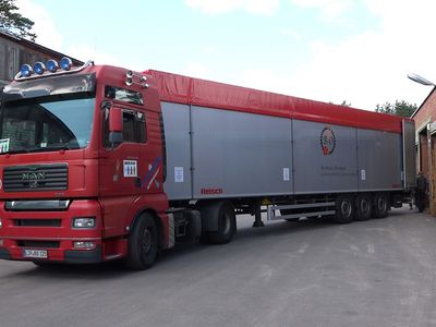 Гуманитарная помощь из Германии снова прибывает в Висагинас (видео) - В Висагинасе